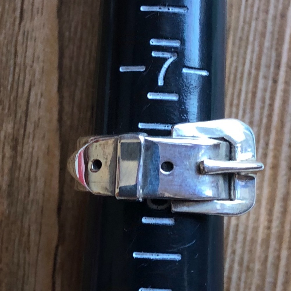 Sterling Silver Buckle Ring - Picture 8 of 16